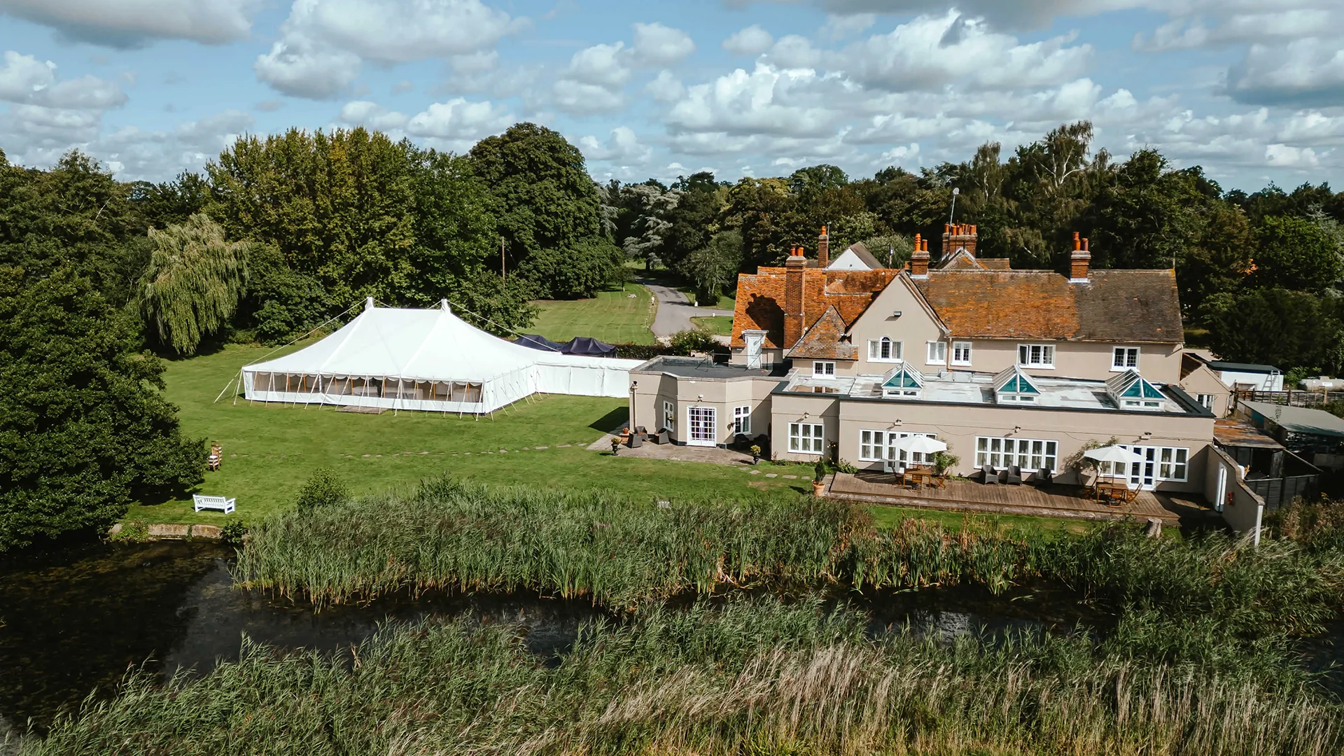 Event Spaces at Prested Hall - Grand Marquee and Oak Room