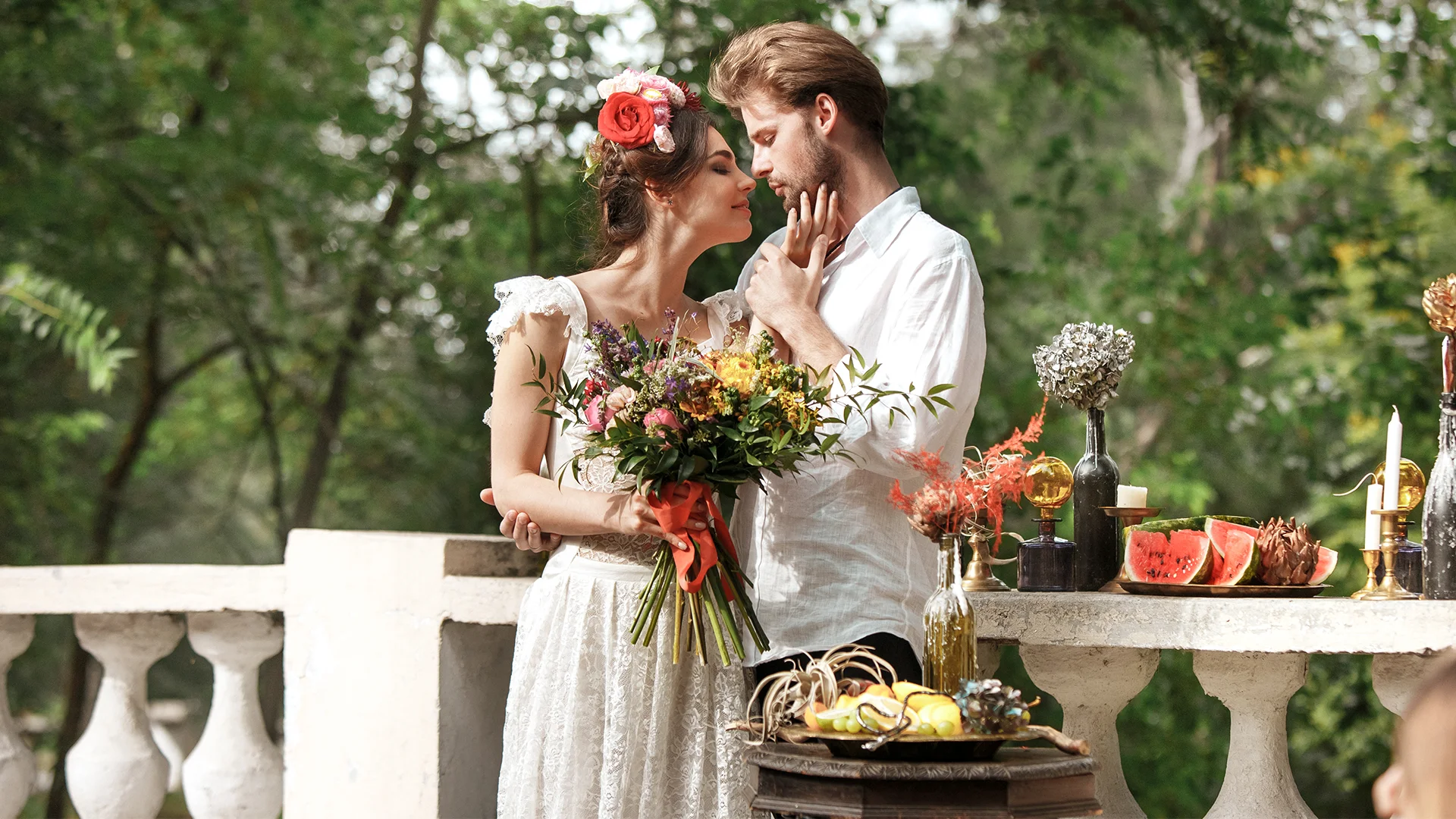 Prested Hall summer wedding gardens