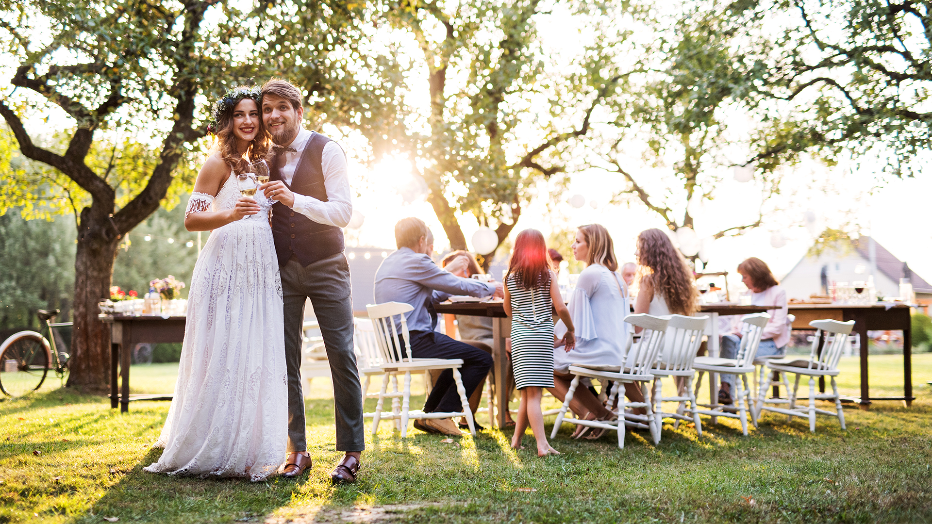 Blog 15 Guests enjoying a sunny weekend celebration on the lawns of Prested Hall, a premier Multi Day Wedding Venue Essex.